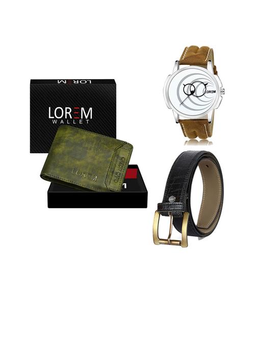 belt, wallet & watch gift combo - 19253769 - Very Small Image - 1