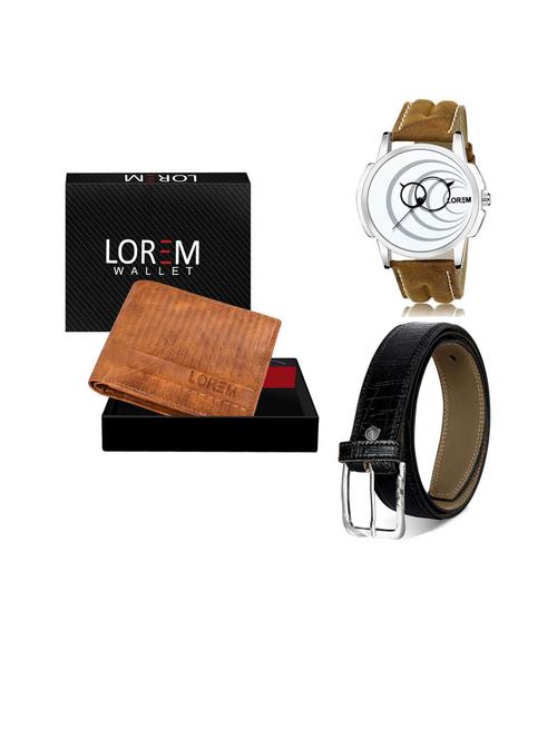 belt, wallet & watch gift combo - 19253785 - Very Small Image - 1