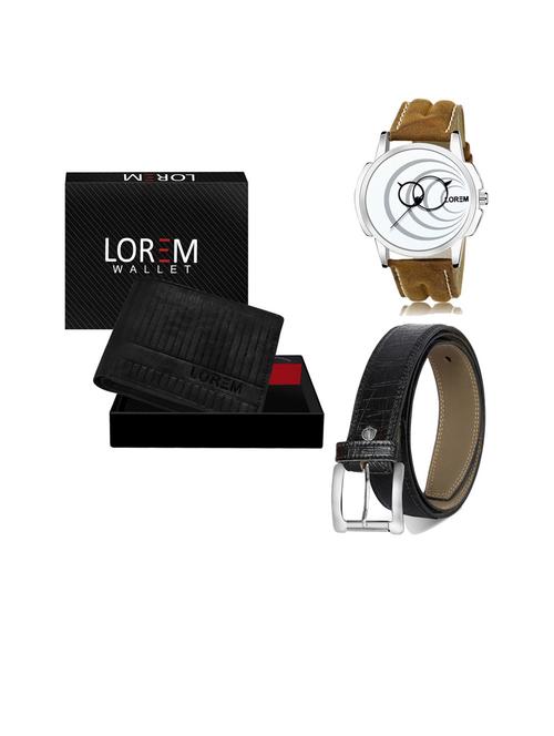 belt, wallet & watch gift combo - 19253794 - Very Small Image - 1