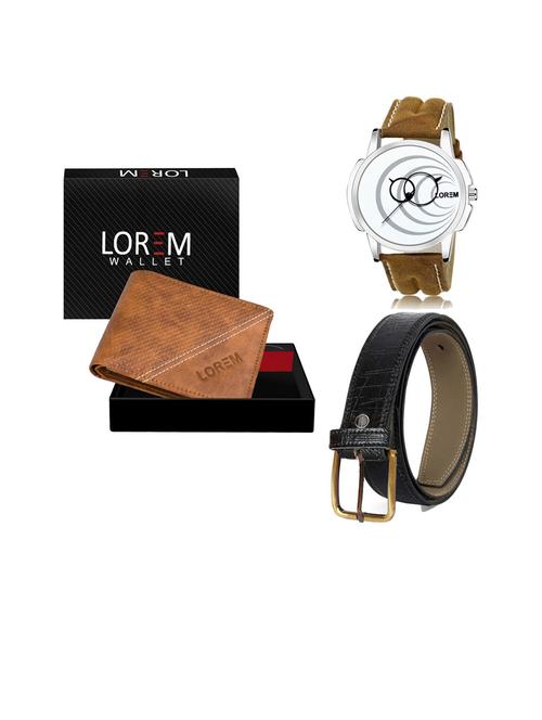belt, wallet & watch gift combo - 19253807 - Very Small Image - 1