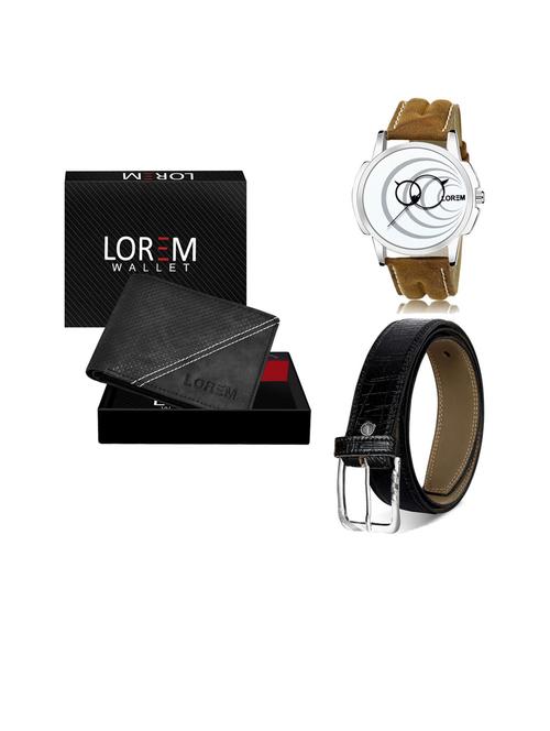 belt, wallet & watch gift combo - 19253821 - Very Small Image - 1