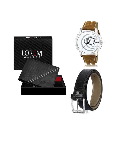 belt, wallet & watch gift combo - 19253822 - Very Small Image - 1