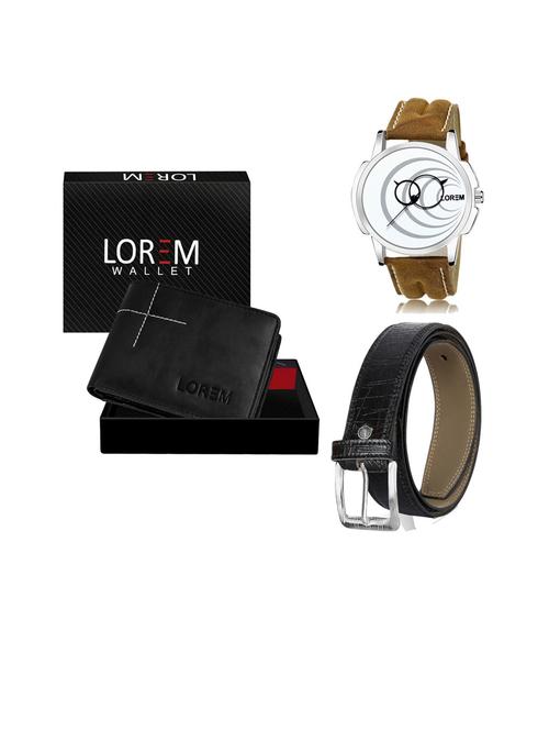 belt, wallet & watch gift combo - 19253852 - Very Small Image - 1