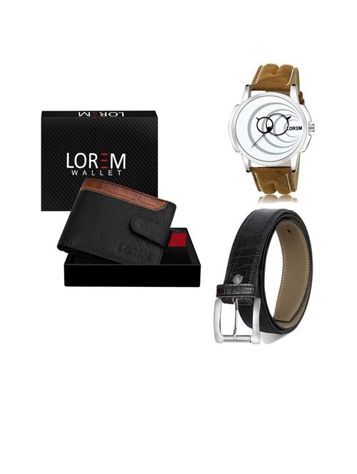 belt, wallet & watch gift combo - 19253878 - Very Small Image - 1