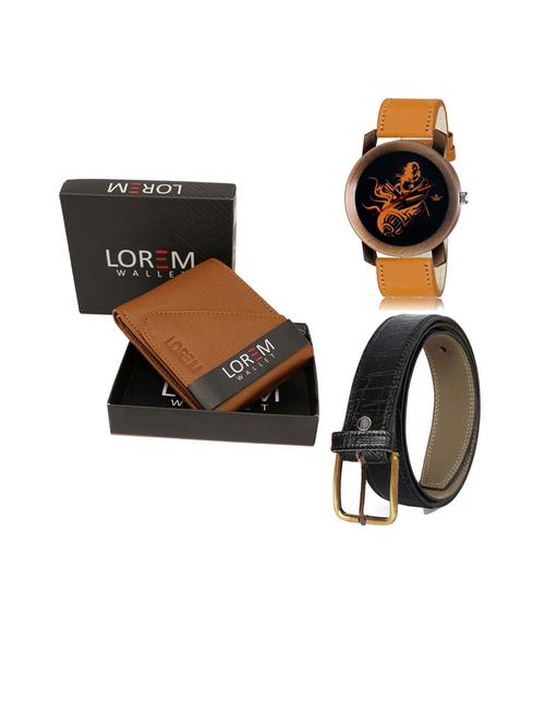 belt, wallet & watch gift combo - 19253891 - Very Small Image - 1