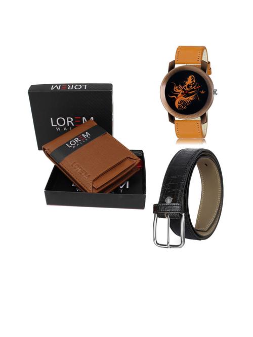 belt, wallet & watch gift combo - 19253904 - Very Small Image - 1