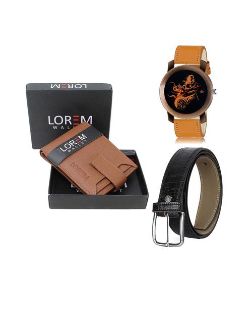 belt, wallet & watch gift combo - 19253940 - Very Small Image - 1