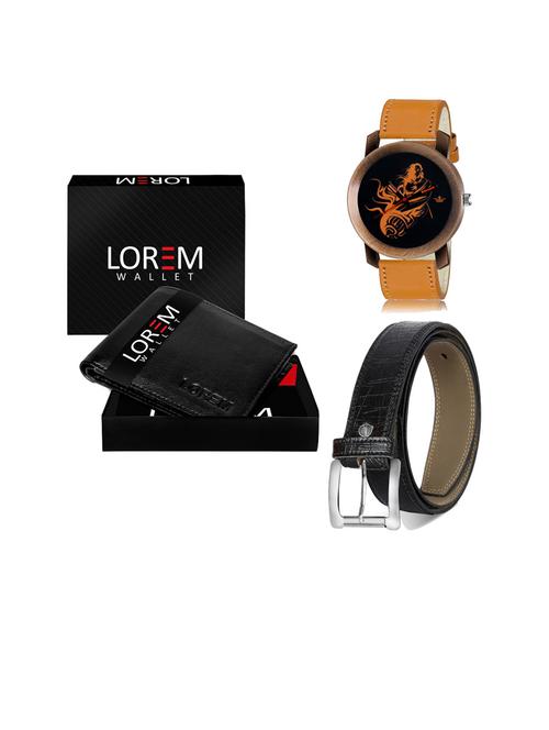 belt, wallet & watch gift combo - 19253968 - Very Small Image - 1