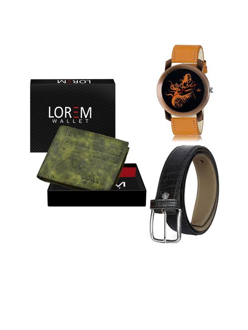 belt, wallet & watch gift combo - 19253982 - Very Small Image - 1