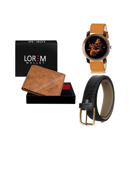 belt, wallet & watch gift combo - 19254077 - Very Small Image - 1