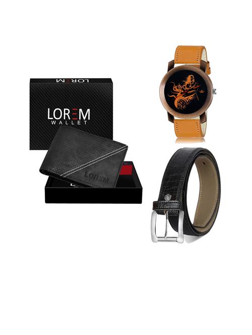 belt, wallet & watch gift combo - 19254088 - Very Small Image - 1