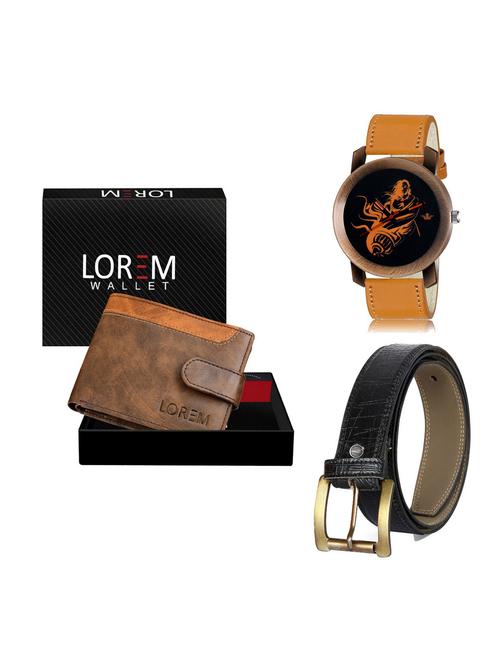 belt, wallet & watch combo - 19254141 - Very Small Image - 1