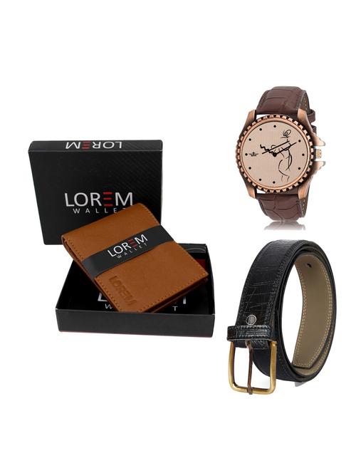 belt, wallet & watch combo - 19254167 - Very Small Image - 1