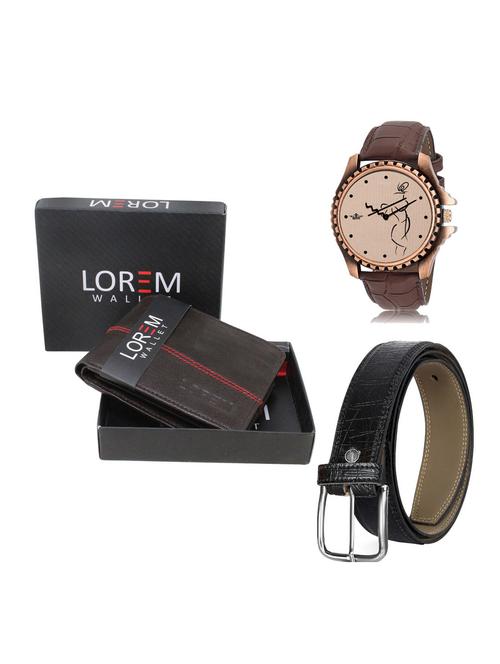 belt, wallet & watch combo - 19254192 - Very Small Image - 1