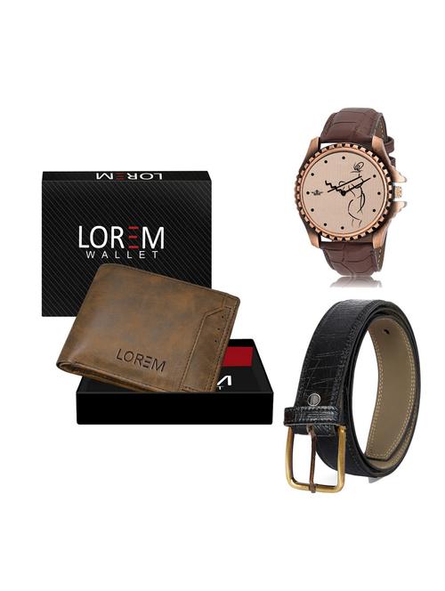 belt, wallet & watch gift combo - 19254293 - Very Small Image - 1