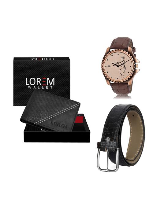 belt, wallet & watch gift combo - 19254360 - Very Small Image - 1