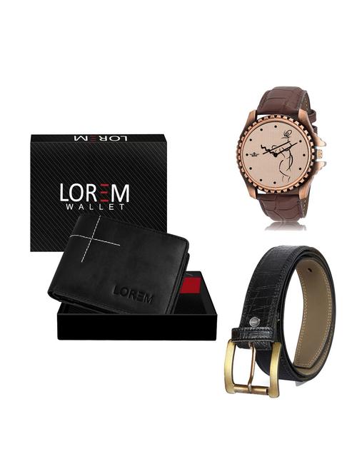 belt, wallet & watch gift combo - 19254387 - Very Small Image - 1