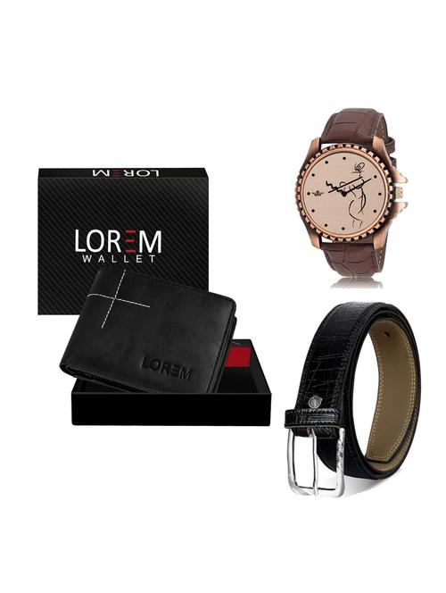 belt, wallet & watch gift combo - 19254391 - Very Small Image - 1