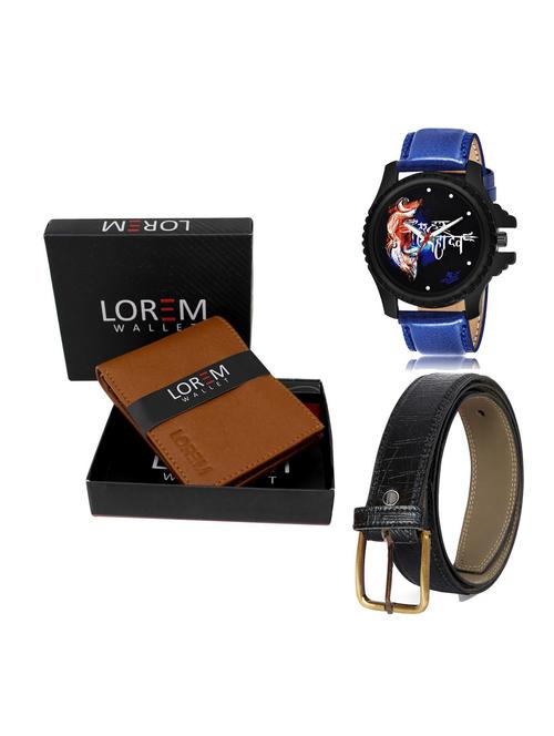 belt, wallet & watch gift combo - 19254437 - Very Small Image - 1