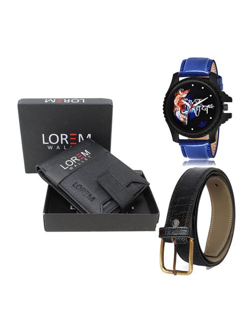belt, wallet & watch gift combo - 19254467 - Very Small Image - 1