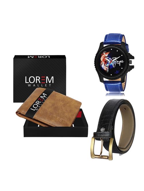 belt, wallet & watch gift combo - 19254495 - Very Small Image - 1