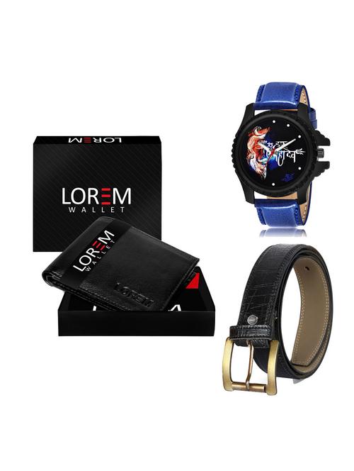 belt, wallet & watch gift combo - 19254507 - Very Small Image - 1