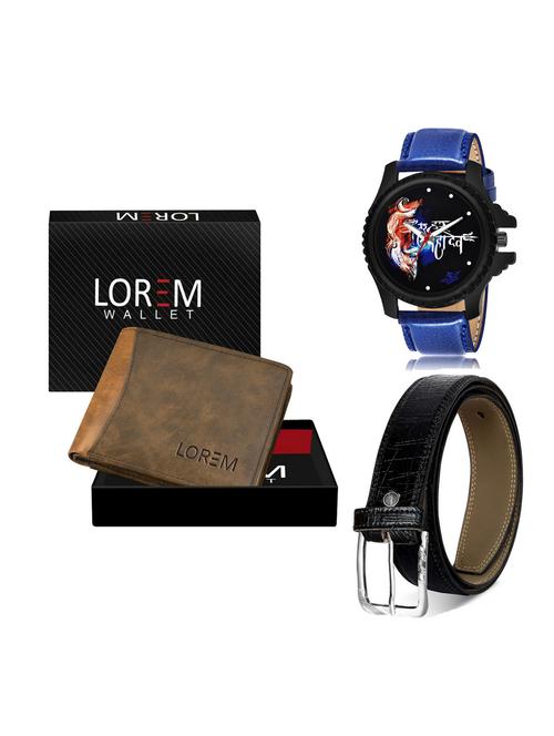 belt, wallet & watch gift combo - 19254577 - Very Small Image - 1