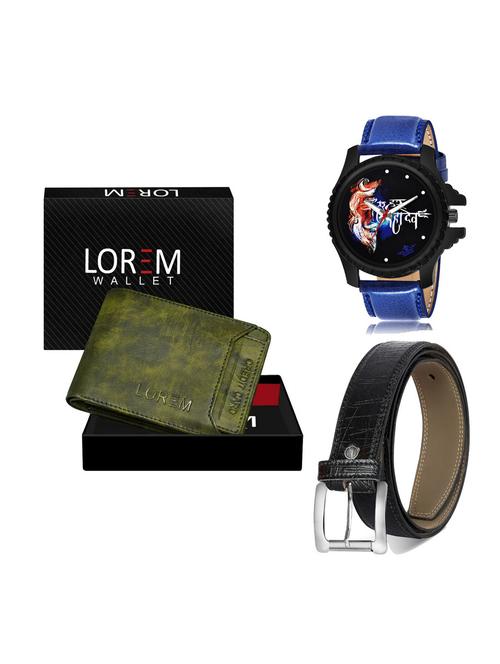 belt, wallet & watch gift combo - 19254580 - Very Small Image - 1