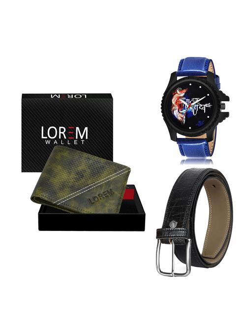 belt, wallet & watch gift combo - 19254624 - Very Small Image - 1