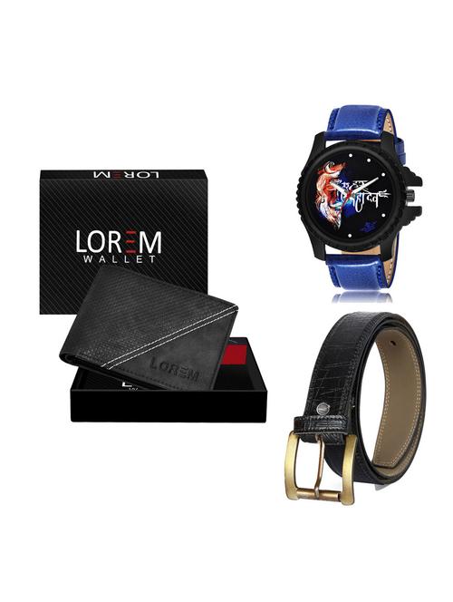 belt, wallet & watch gift combo - 19254627 - Very Small Image - 1