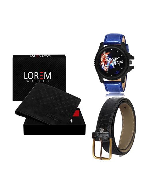 belt, wallet & watch gift combo - 19254653 - Very Small Image - 1