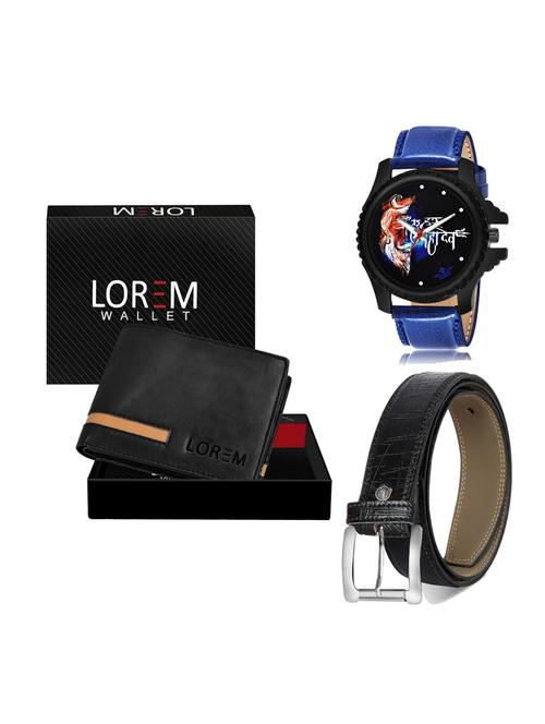 belt, wallet & watch gift combo - 19254670 - Very Small Image - 1