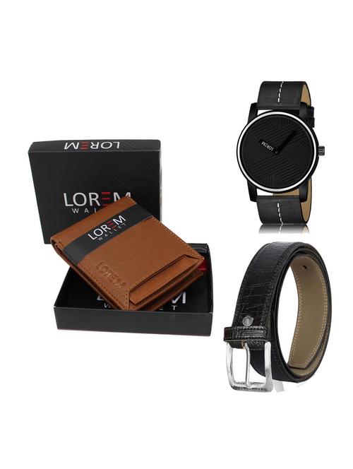 belt, wallet & watch gift combo - 19254716 - Very Small Image - 1