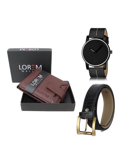 belt, wallet & watch gift combo - 19254746 - Very Small Image - 1