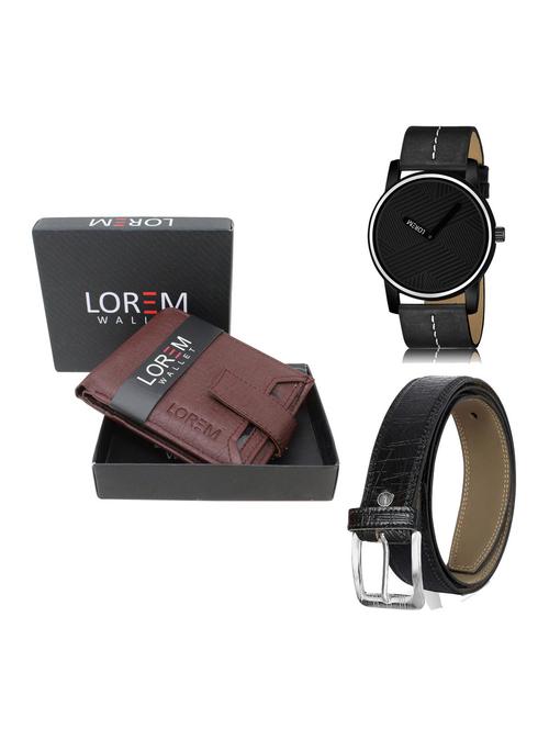 belt, wallet & watch gift combo - 19254751 - Very Small Image - 1