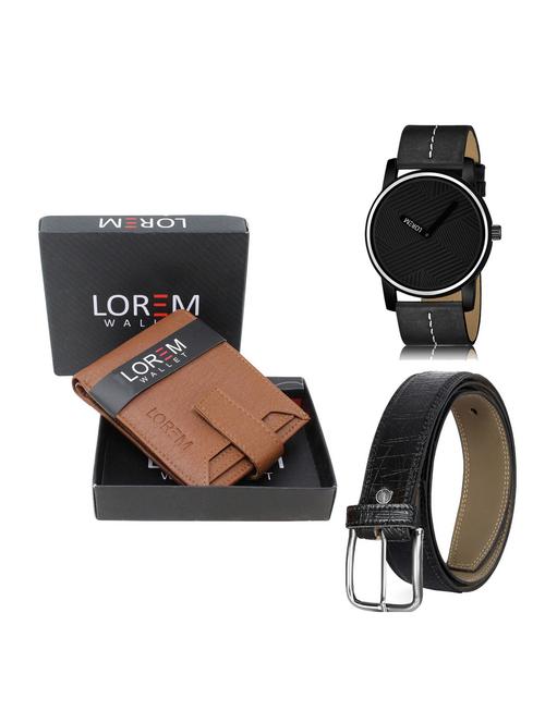belt, wallet & watch gift combo - 19254755 - Very Small Image - 1