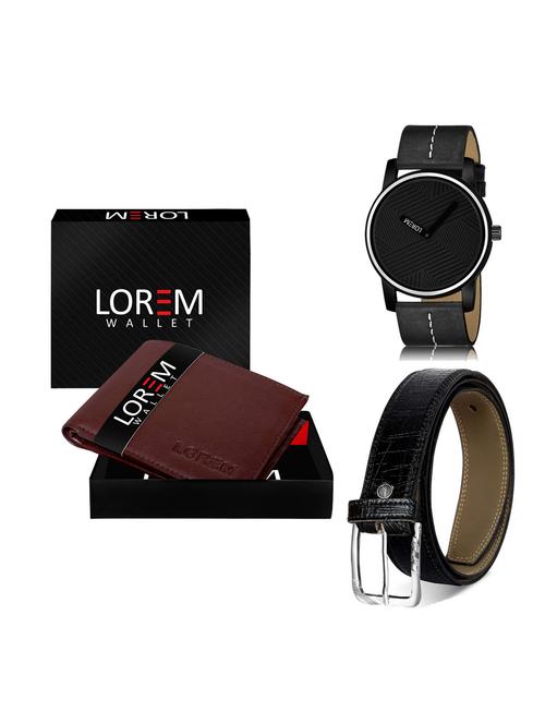 belt, wallet & watch gift combo - 19254780 - Very Small Image - 1