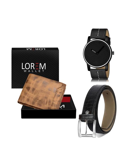 belt, wallet & watch gift combo - 19254819 - Very Small Image - 1