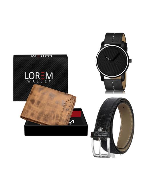 belt, wallet & watch gift combo - 19254823 - Very Small Image - 1