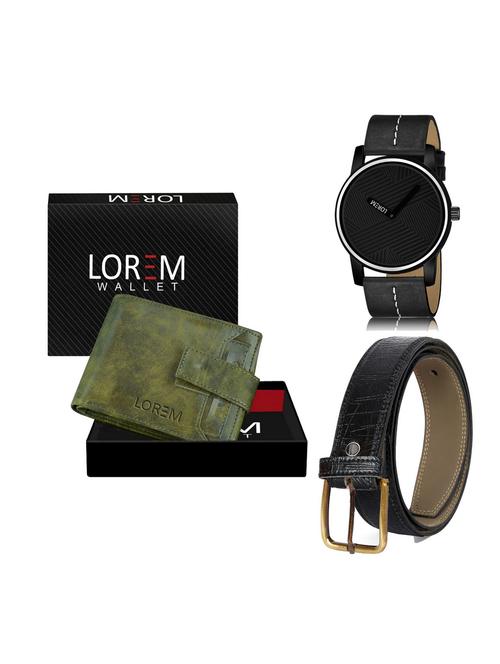 belt, wallet & watch gift combo - 19254826 - Very Small Image - 1