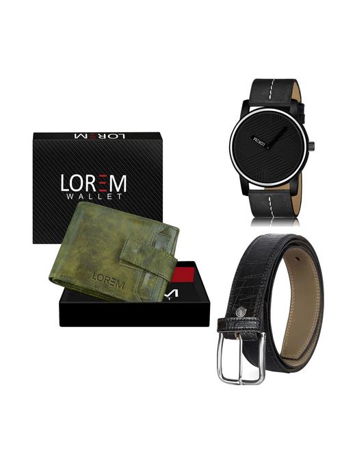 belt, wallet & watch gift combo - 19254827 - Very Small Image - 1