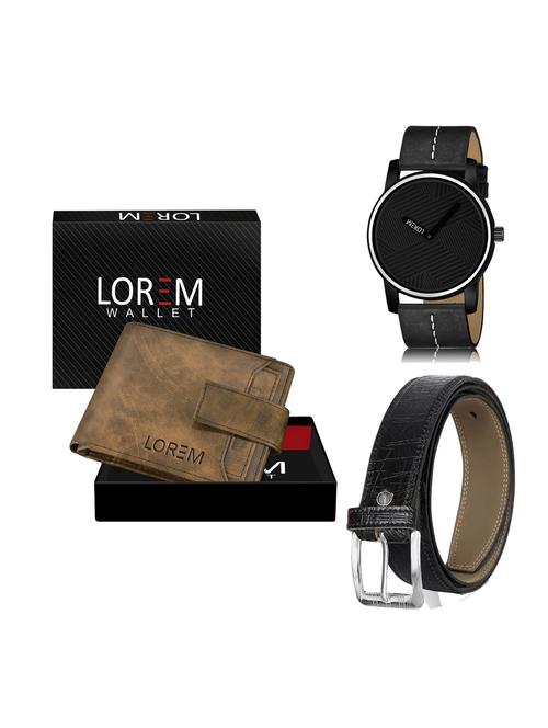 belt, wallet & watch gift combo - 19254835 - Very Small Image - 1