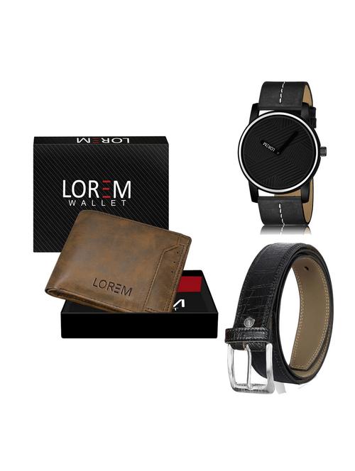 belt, wallet & watch gift combo - 19254841 - Very Small Image - 1