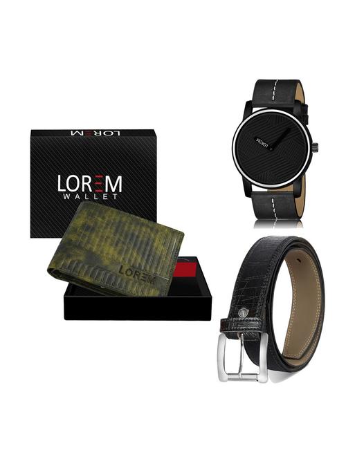 belt, wallet & watch gift combo - 19254873 - Very Small Image - 1