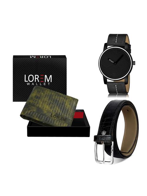 belt, wallet & watch gift combo - 19254876 - Very Small Image - 1