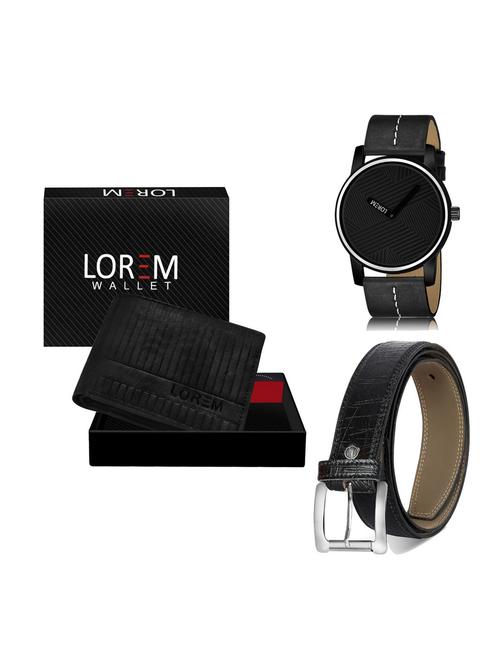 belt, wallet & watch gift combo - 19254879 - Very Small Image - 1