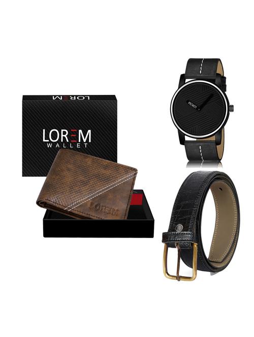 belt, wallet & watch gift combo - 19254886 - Very Small Image - 1
