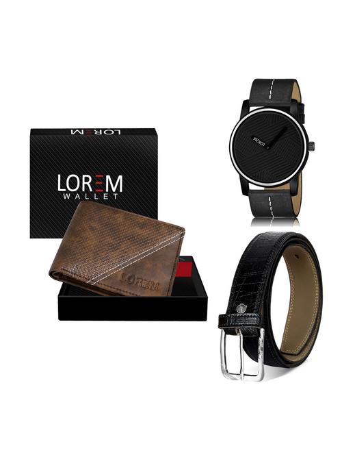 belt, wallet & watch gift combo - 19254888 - Very Small Image - 1
