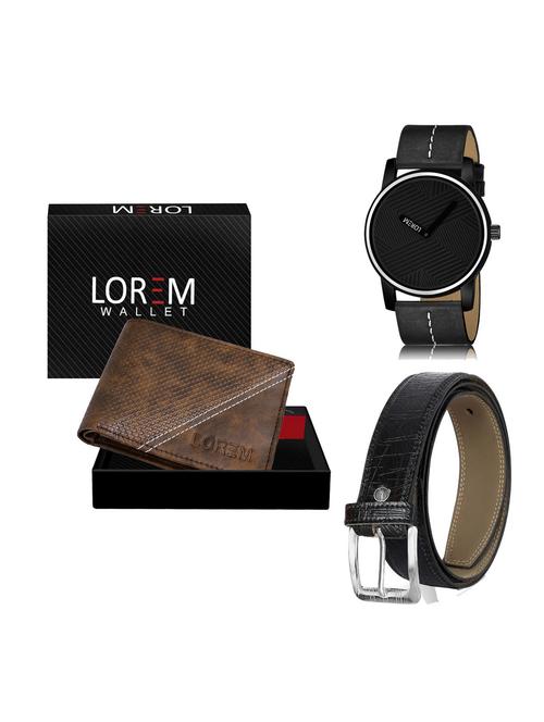 belt, wallet & watch gift combo - 19254889 - Very Small Image - 1