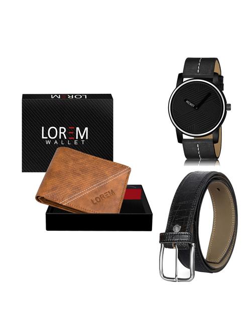 belt, wallet & watch gift combo - 19254893 - Very Small Image - 1